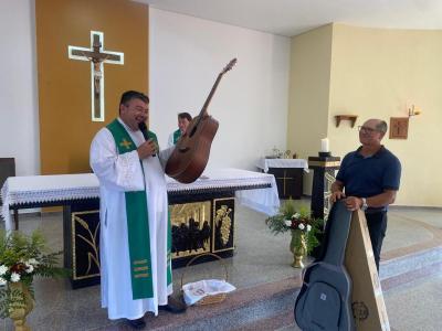 Festa em Louvor a SÃ£o SebastiÃ£o em Campo do Bugre Marcou Encerramento do Ciclo do Padre Edinaldo Mendes